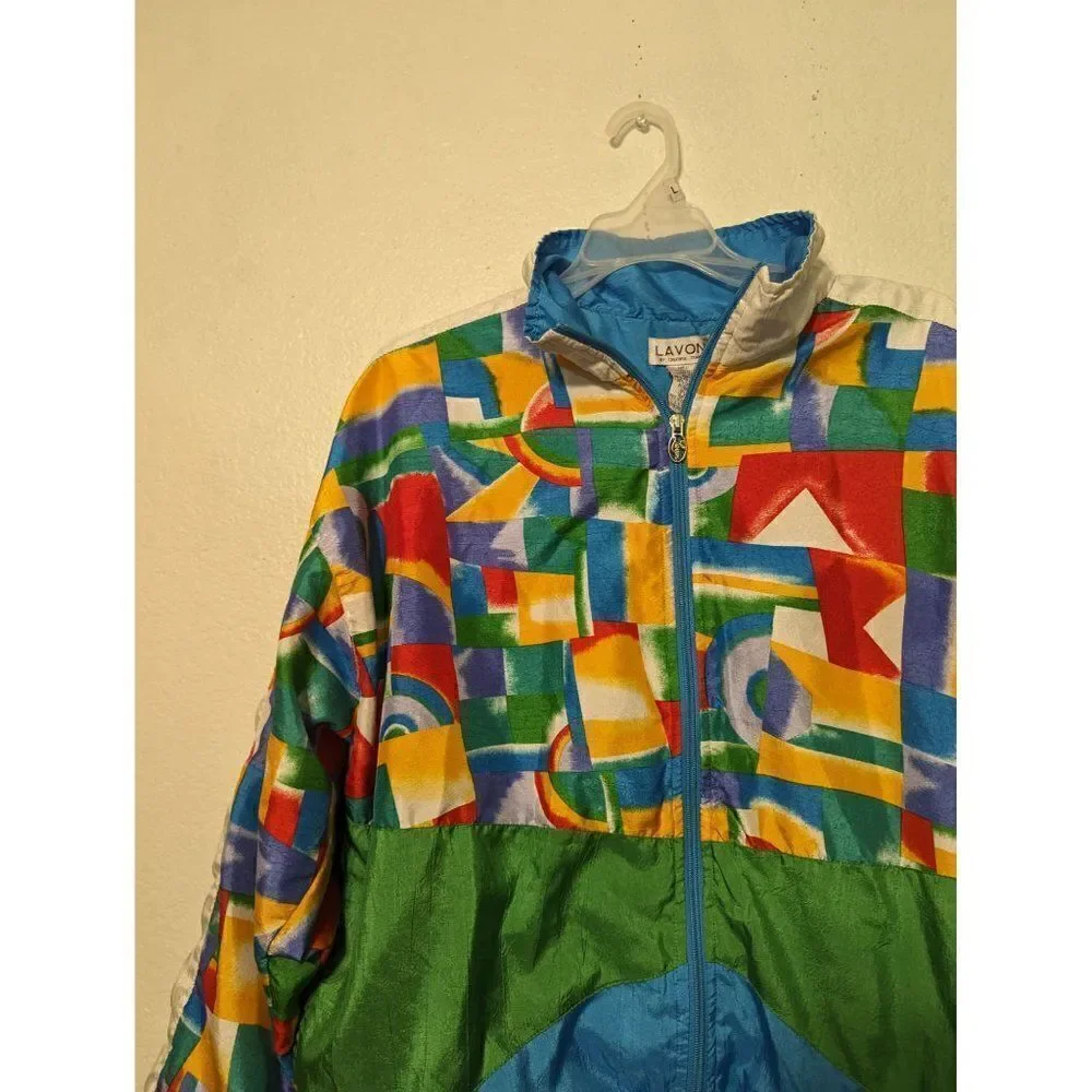 Colorful Geometric Women's Jacket - Picture 8 of 16